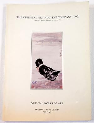 Seller image for Oriental Works of Art. Sale 62684. June 26, 1984 for sale by Resource Books, LLC