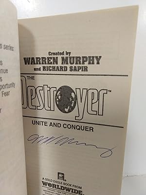 Unite and Conquer (the Destroyer #102) (SIGNED)