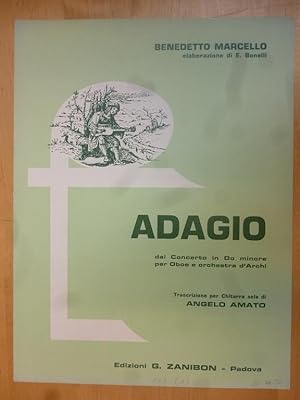 Bild des Verkufers fr Adagio dal Concerto in Do minore per Oboe e orchestra d'Archi. zum Verkauf von Allguer Online Antiquariat