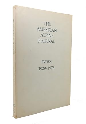 AMERICAN ALPINE JOURNAL INDEX 1929-1976
