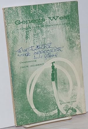 Seller image for Genesis West 1: vol. 1, #1, Fall 1962; a garden to grow the world again; celebrating Jack Gilbert [signed] for sale by Bolerium Books Inc.