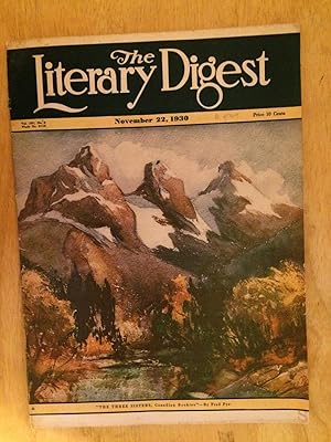 The Literary Journal. Vol 107, No. 8. November 22, 1930