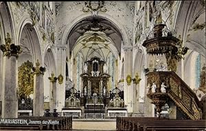 Bild des Verkufers fr Ansichtskarte / Postkarte Mariastein Kanton Solothurn, Inneres der Kirche zum Verkauf von akpool GmbH