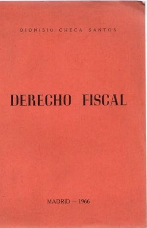 Imagen del vendedor de Derecho Fiscal . a la venta por Librera Astarloa