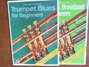 Bild des Verkufers fr 1) Trumpet Blues for Beginners. 2) Trumpet Dixieland for Beginners. Zusammen 2 Hefte. Selected Solos or Duets in Progressive Order. Mit Rhythmusgruppe in C ad lib. zum Verkauf von Buch-Galerie Silvia Umla