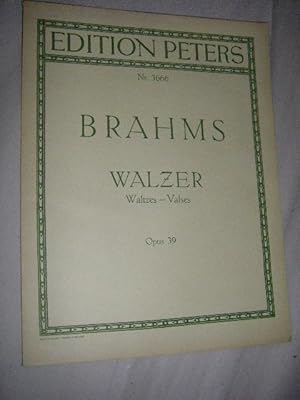 Walzer für Klavier zu 2 Händen. Opus 39