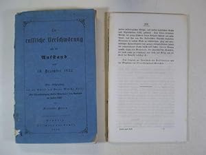 Die russische Verschwörung und der Aufstand von 14. December 1825