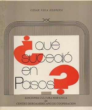 Seller image for QUE SUCEDI EN PASOS. for sale by Librera Raimundo