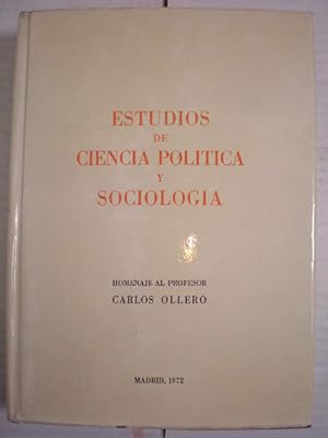 Bild des Verkufers fr Estudios de ciencia poltica y sociologa. Homenaje al profesor Carlos Ollero zum Verkauf von Librera Antonio Azorn