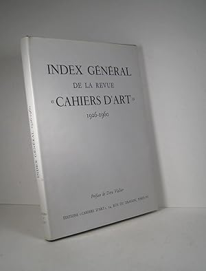 Index général de la revue "Cahiers d'Art" 1926-1960