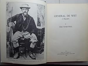General de Wet : A Biography.