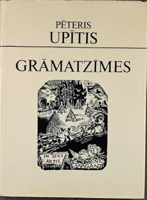 Peteris Upitis Gramatzimes (Exlibris Bildband vom lettischen Künstler Peteris Upitis entworfen)