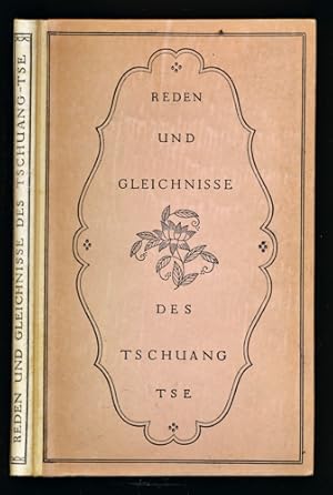Seller image for Reden und Gleichnisse des Tschuang-Tse. for sale by Versandantiquariat  Rainer Wlfel