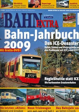 Bild des Verkufers fr Bahn-Extra Heft 1/2009: Bahn-Jahrbuch 2009 (mit DVD!). zum Verkauf von Versandantiquariat  Rainer Wlfel