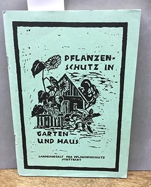 Pflanzenschutz in Garten und Haus. Titelbild: Linolschnitt von Maria Geigenmüller