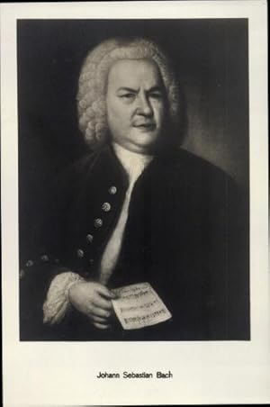 Künstler Ansichtskarte / Postkarte Komponist Johann Sebastian Bach, Portrait