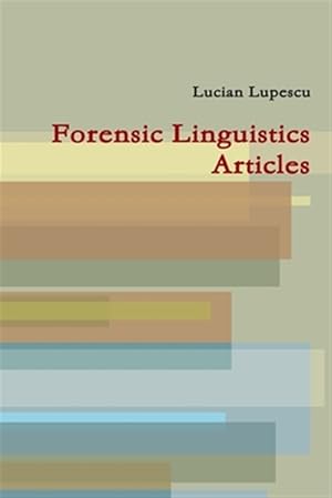 Image du vendeur pour Forensic Linguistics Articles mis en vente par GreatBookPrices