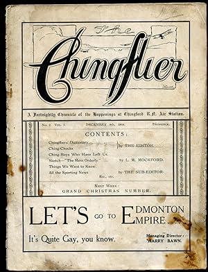 Seller image for The Chingflier | Chingford Aerodrome Fortnightly Magazine | A Fortnightly Chronicle of the Happenings at Chingford R.N. Air Station | Issue Number 2 Volume I (December 9th 1916). for sale by Little Stour Books PBFA Member