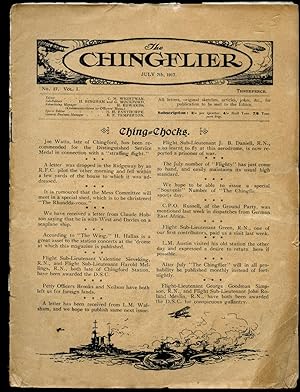 Bild des Verkufers fr The Chingflier | Chingford Aerodrome Fortnightly Magazine | A Fortnightly Chronicle of the Happenings at Chingford R.N. Air Station | Issue Number 17 Volume I (July 7th 1917). zum Verkauf von Little Stour Books PBFA Member