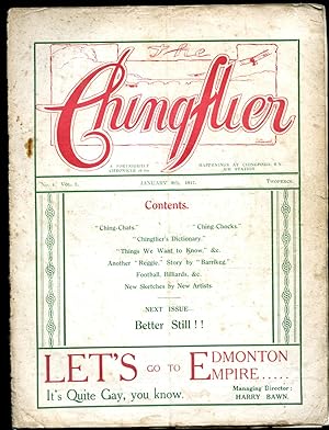 Bild des Verkufers fr The Chingflier | Chingford Aerodrome Fortnightly Magazine | A Fortnightly Chronicle of the Happenings at Chingford R.N. Air Station | Issue Number 4 Volume I (January 6th 1917). zum Verkauf von Little Stour Books PBFA Member