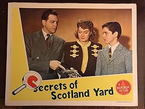 Imagen del vendedor de Secrets of Scotland Yard Lobby Card a la venta por AcornBooksNH