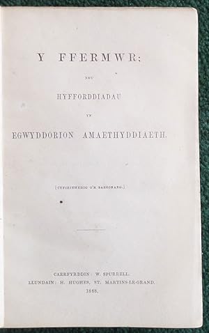 Y Ffermwr; Neu Hyfforddiadau yn Egwyddorion Amaethyddiaeth