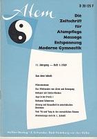 Atem. Die Zeitschrift für Atempflege, Massage, Entspannung, Moderne Gymnastik.