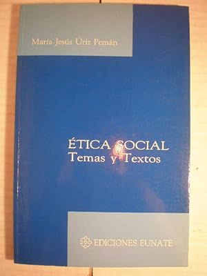 Imagen del vendedor de Etica social. Temas y textos a la venta por Librera Antonio Azorn