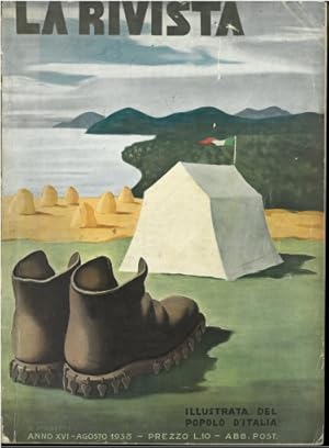 Seller image for La Rivista illustrata del Popolo d'Italia. Anno XVI - Agosto 1938. for sale by Antiquariat Unterberger