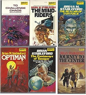 "BRIAN STABLEFORD" NOVELS 6 VOLUMES: To Challenge Chaos / The Mind-Benders / The Realms of Tartar...