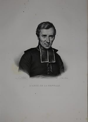 Image du vendeur pour Portrait. Brustfigur en face. Lithographie von Balliard. mis en vente par Antiquariat  Braun