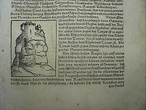 Hegau, Nellenburg, Hohentwiel, anno 1580, Sebastian Münster, Cosmographia --sechs Seiten aus der ...