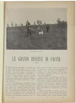 LE GRANDI RISERVE DI CACCIA. Stralcio da "LA LETTURA", ottobre 1905.: