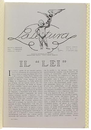 IL "LEI". Stralcio da "LA LETTURA", giugno 1923.: