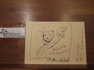 Original Zeichnung, signiert und gewidmet von Stefan Baldauf /// Autogramm Autograph signiert sig...