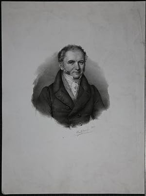 Bild des Verkufers fr Portrait. Halbfigur en face. Lithographie von Franz Seraph Hanfstaengl. Abzug vor aller Schrift. zum Verkauf von Antiquariat  Braun
