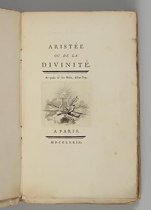 Imagen del vendedor de Ariste ou de la divinit. a la venta por Dinter