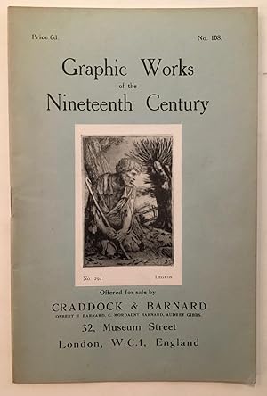 Graphic works of the nineteenth century : offered for sale by Craddock et Barnard, London. [Cradd...