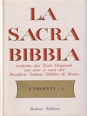 Immagine del venditore per La sacra bibbia - Vol VI - I profeti 1 venduto da Librodifaccia