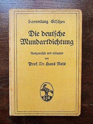 Seller image for Deutsche Mundartdichtung. Sammlung Gschen for sale by Rudi Euchler Buchhandlung & Antiquariat