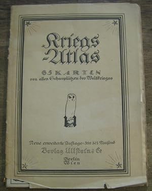 Seller image for Kriegs - Atlas. 65 Karten von allen Schaupltzen des Weltkrieges. for sale by Antiquariat Carl Wegner