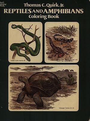 Reptiles and Amphibians. Coloring book