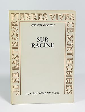 Bild des Verkufers fr Sur Racine zum Verkauf von Librairie L'Autre sommeil