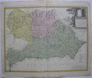 Charte géographique des Provinces de Granada, Cordova et Jaen Dressé sur les Memoires du Sr. Thom...