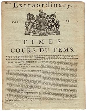 Extraordinary. The Times. Le Cours du Temps. Friday, July 24, 1795. Vendredi, 24me Juillet. No. 5...