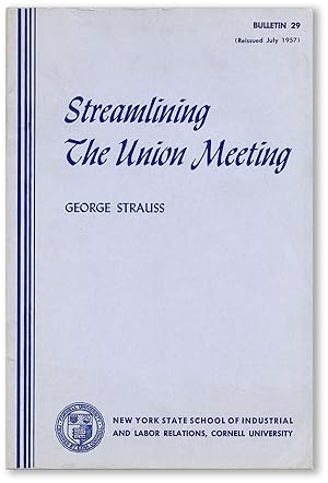 Bild des Verkufers fr Streamlining the Union Meeting zum Verkauf von Lorne Bair Rare Books, ABAA
