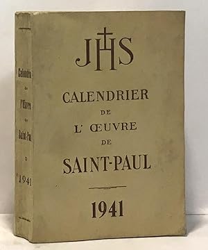 JHS Calendrier de l'oeuvre de Saint-Paul