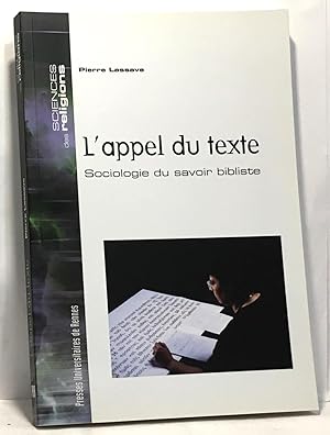 L'appel du texte