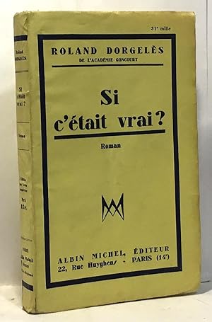 Seller image for Si c'tait vrai for sale by crealivres