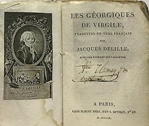 Imagen del vendedor de Les Goriques de Virgile traduites en vers franais par Jacques Delille a la venta por crealivres